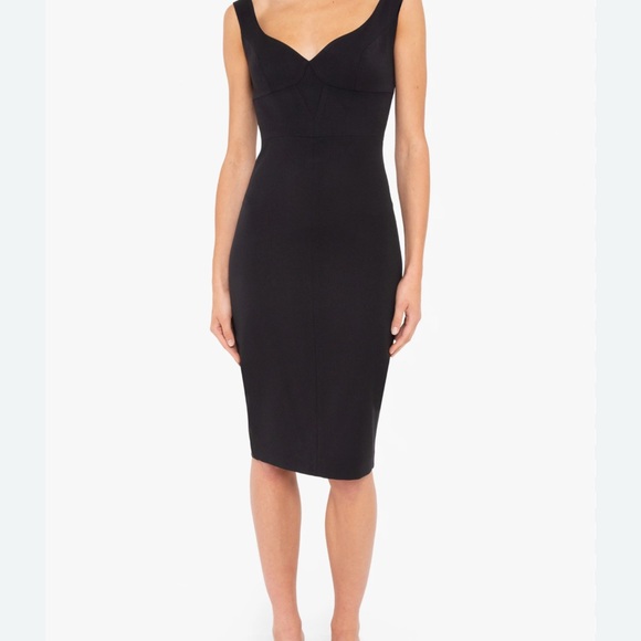 Black Halo Black Sweetheart Sheath Mini Dress - Picture 1 of 4